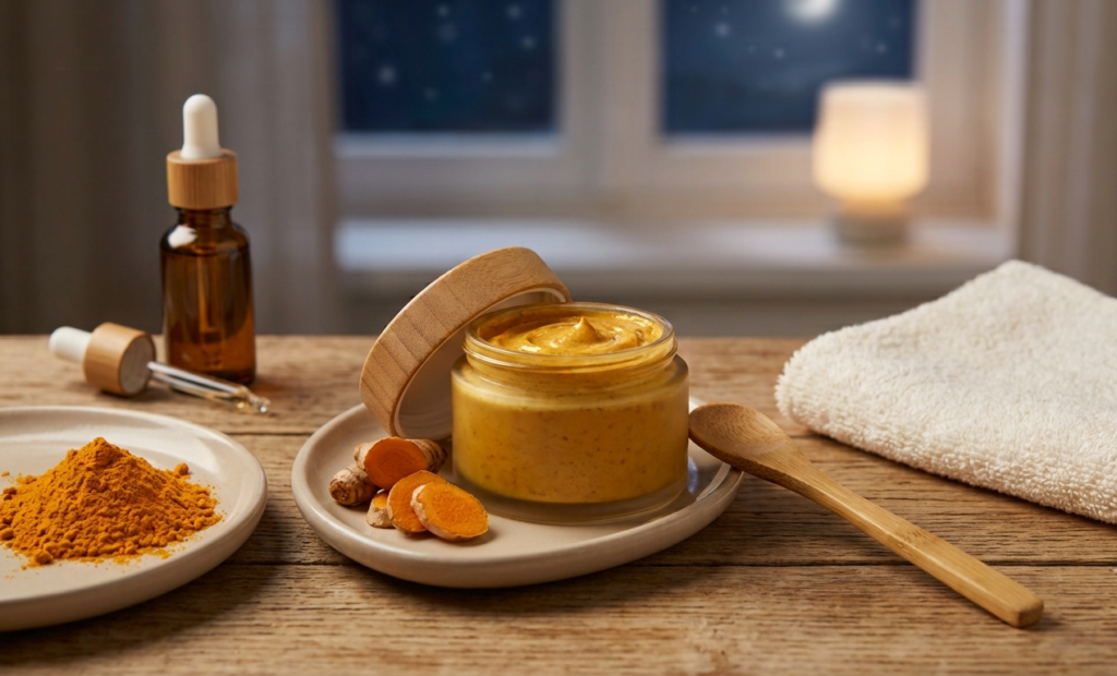 Creme-Hidratante-com-Açafrão-da-Terra-Cuidado-Noturno-Simples