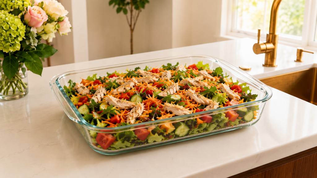Salada Colorida com Frango Grelhado: Almoço Leve em 15 Minutos